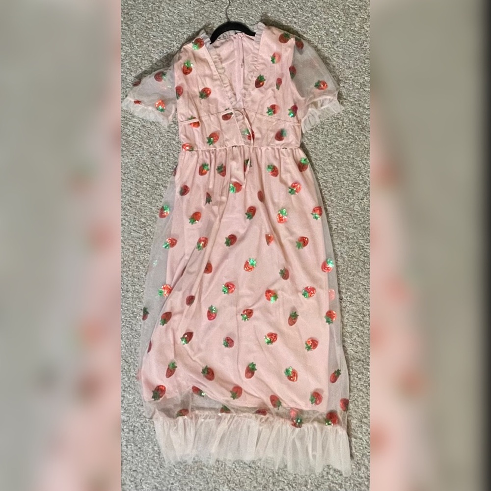 🌸🍓 Kawaii Springtime Strawberry Dress 🍓🌸